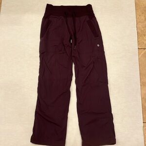 Lululemon studio pants in maroon